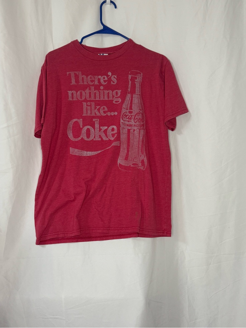 Coca Cola Men's Red Graphic Tee - 'There's Nothing Like Coke'